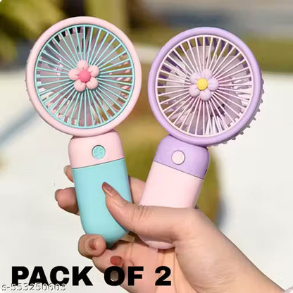 Handheld Mini Fan (Pack Of 2)