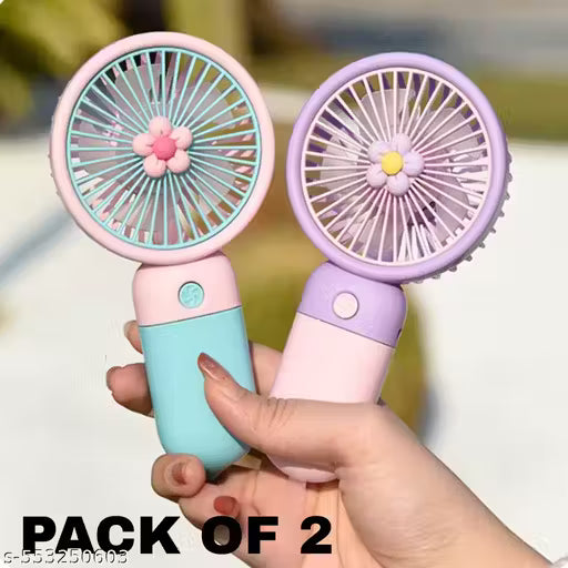Handheld Mini Fan (Pack Of 2)