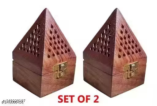 Wooden Incense Holder (Set of 2)
