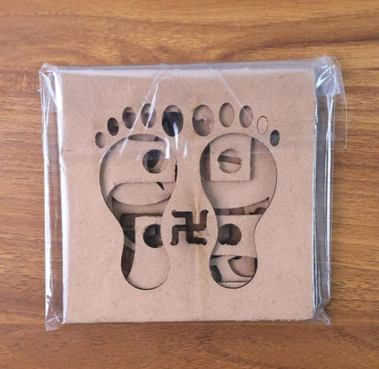 Wooden MDF Rangoli Stencil (5pcs)